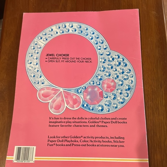 NWT Vintage Mint Jewel Secrets Barbie Uncut Paper Dolls Golden Circa 1987 - Picture 2 of 8